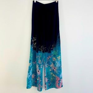 Topshop Boutique 100% Silk Flowy High Waisted Pants